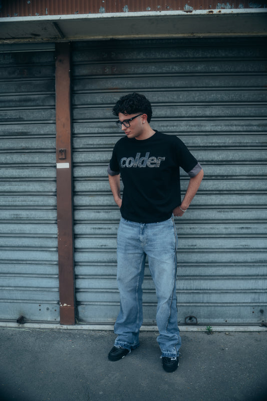 BLACK CROCODILE TEE